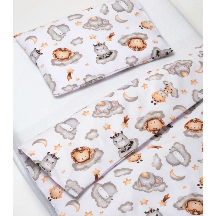 Gultas veļa komplekts šūpulim  80x70cm "Keep dreaming white" 