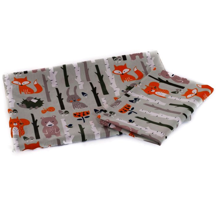 Bērnu gultas veļa ratiem "Forest life"  