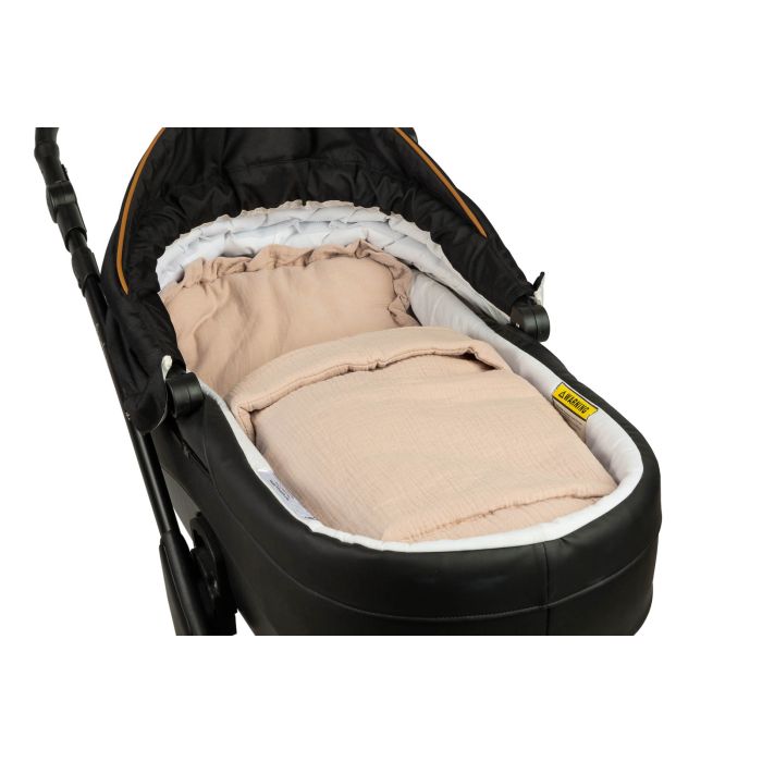 Muslīna komplekts bērniem "Luxury Soft" pleds un spilvens beige