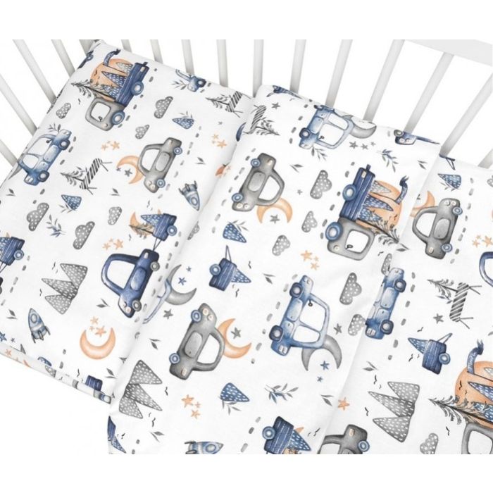 Komplekts jaundzimušajam no 6 daļām "On road blue"