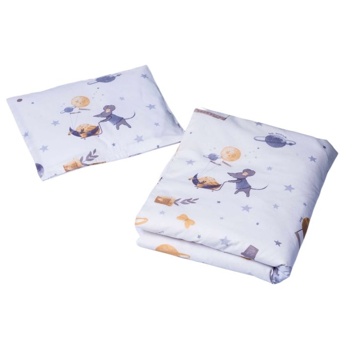 Gultas veļa komplekts šūpulim  80x70cm "The starlight mouse" 