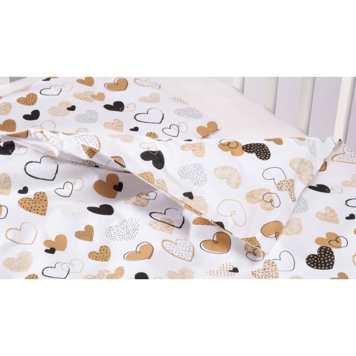 Bērnu gultas veļa šūpulim 80x70cm "My love" 