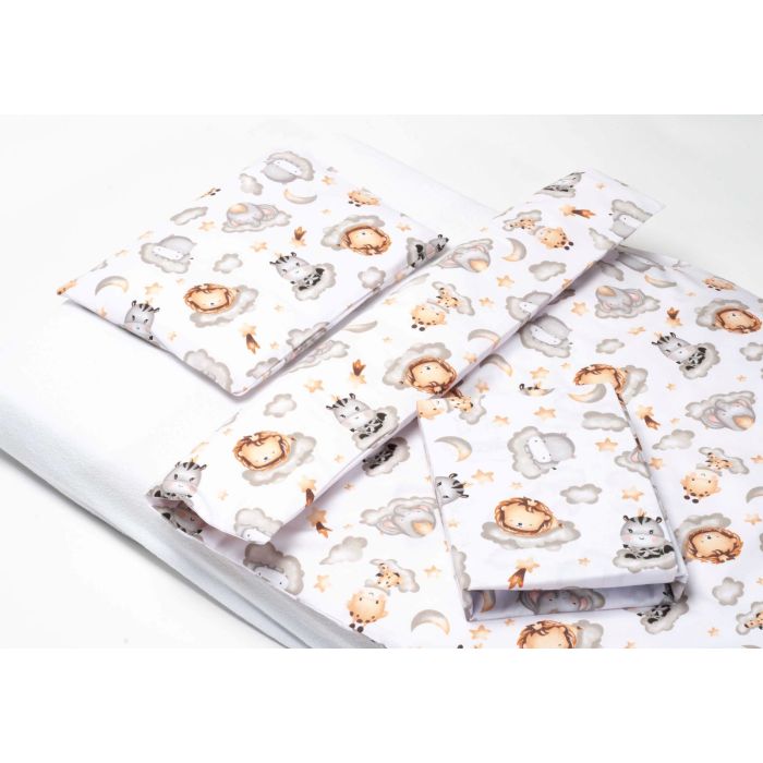 Gultas veļa komplekts šūpulim  80x70cm "Keep dreaming white" 