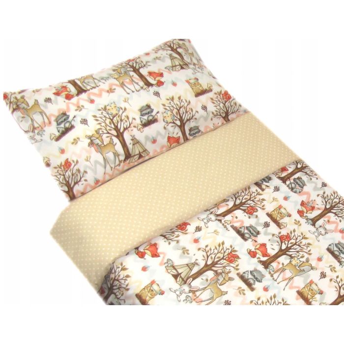 Bērnu gultas veļa 135x100 "Raccoon" 