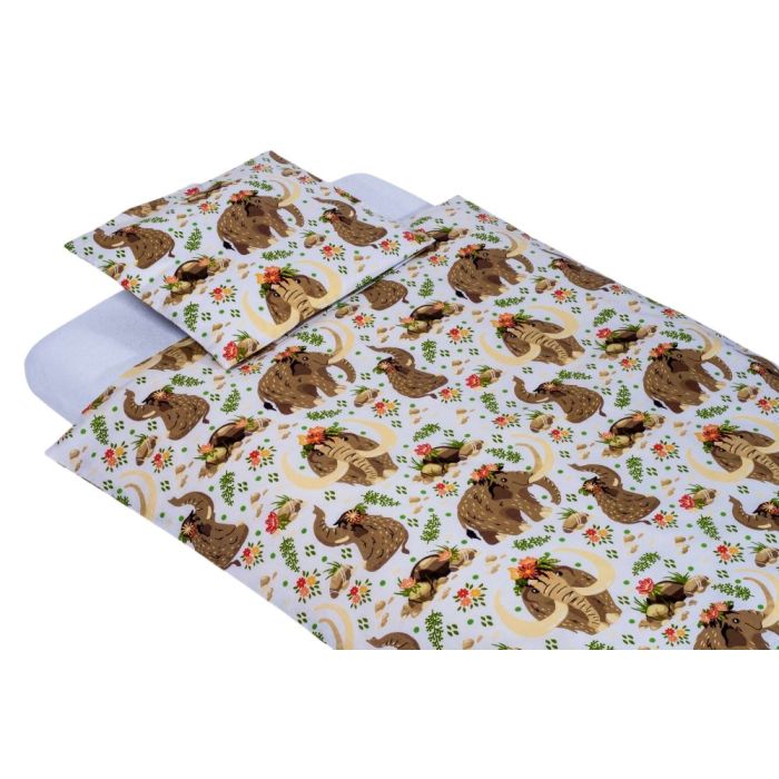 Gultas veļa komplekts šūpulim  80x70cm "Peaches" 