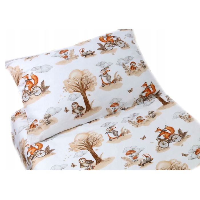 Gultas veļa bērniem 135x100 "Beige fox" 