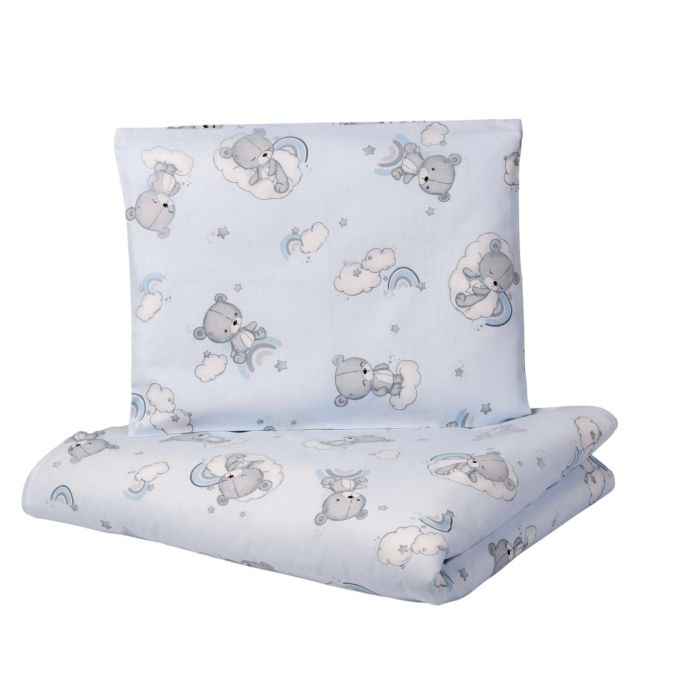 Gultas veļa bērniem 135x100 "Teddy blue" 