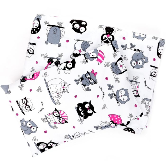 Patalynė vežimėliui "Wisdom" baltos spalvos