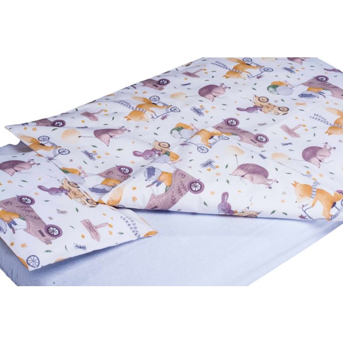 Gultas veļa komplekts šūpulim  80x70cm "The racers" 