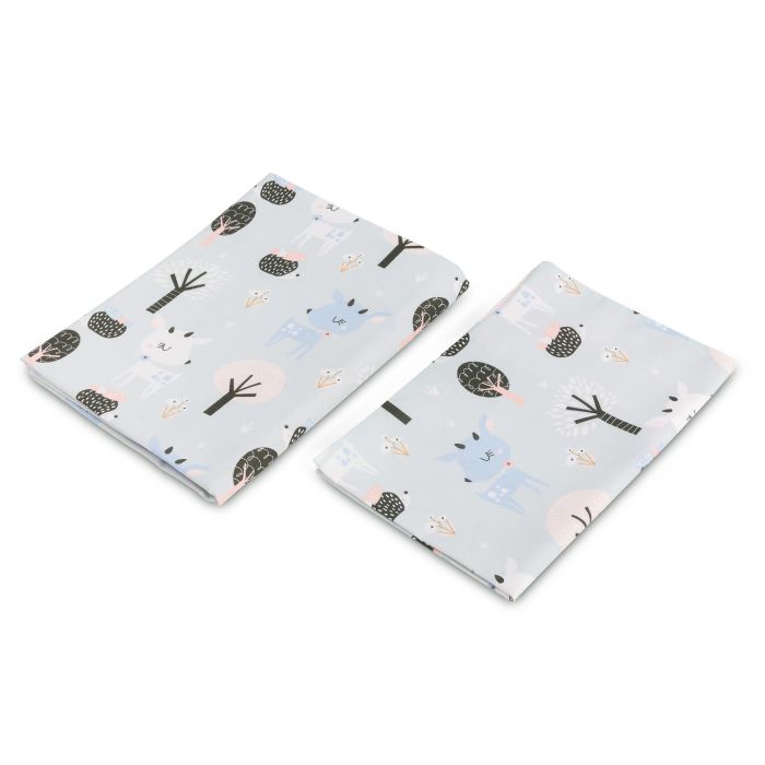 Bērnu gultas veļa 135x100 "Rudolf" pelēks 