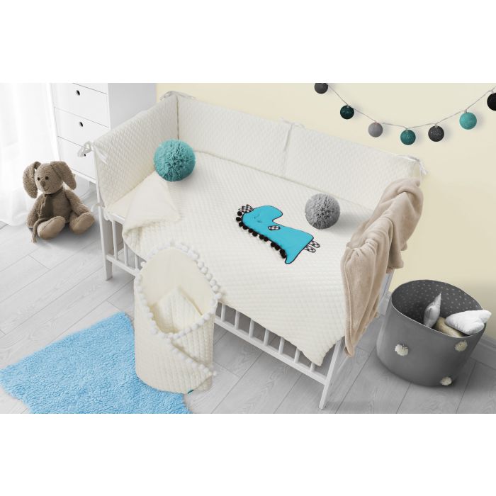 Patalynė kūdikiams su apsaugėlėmis "Dino"