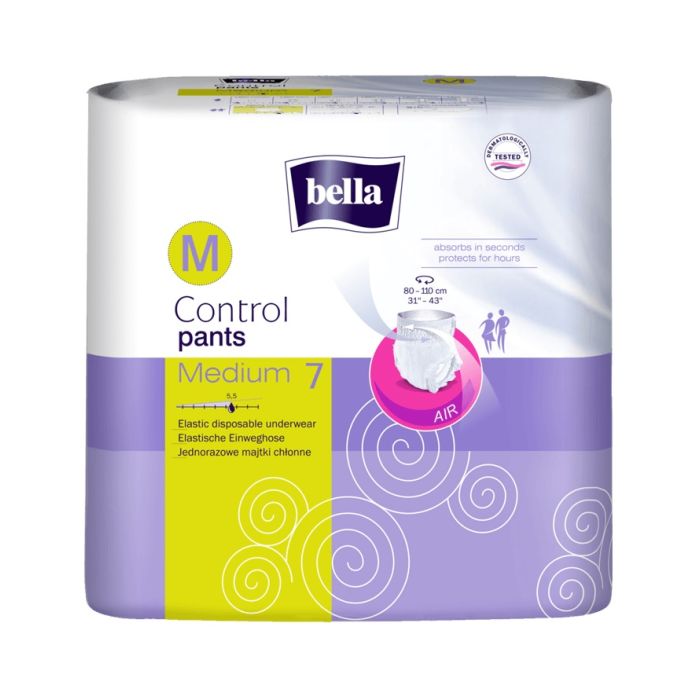 Pēcdzemdību ieliktnīši BELLA Control pants 6 gab.