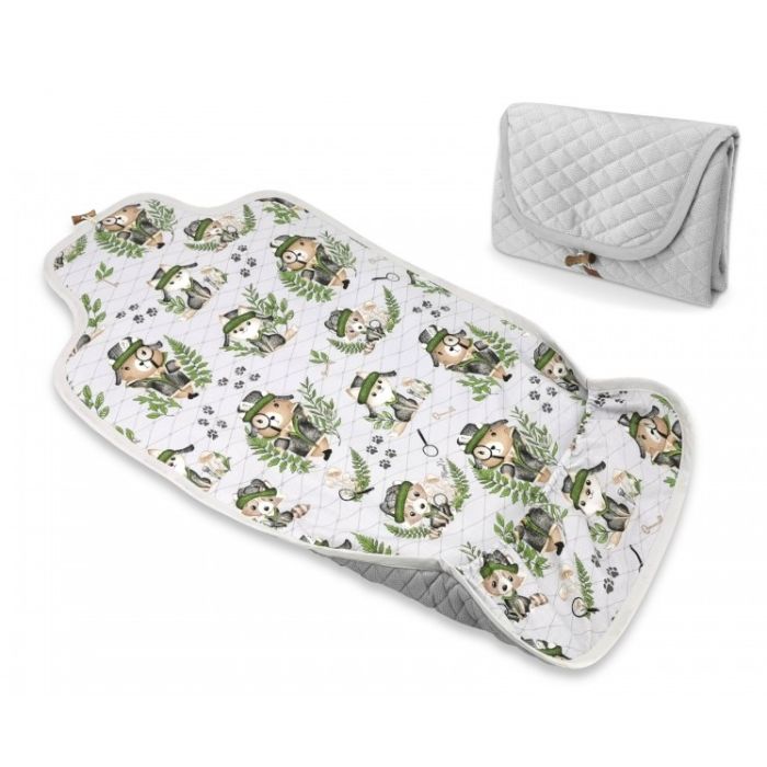 Pārtinamais paklājiņš "Bear detective" 93 x 50 cm 