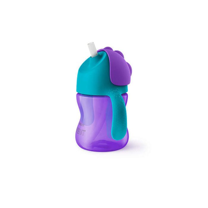 Avent krūzīte ar salmiņu 9 m+ Non spill 200 ml 