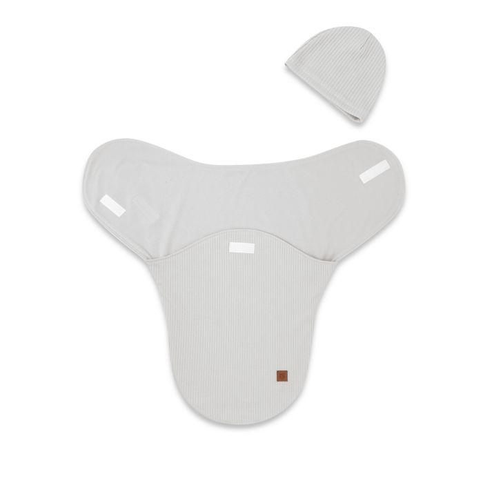 Autiņš - kokons jaundzimušajam Leo interlock soft pelēks