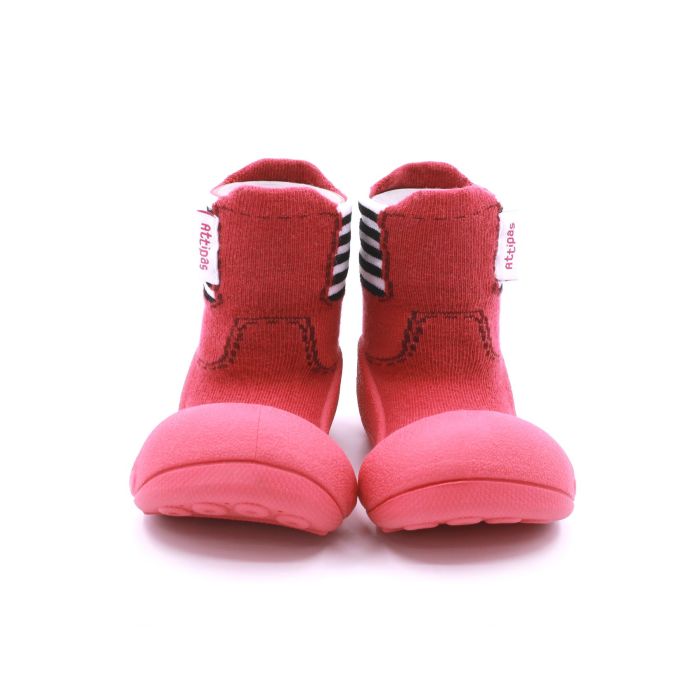 Mazuļu pirmās kurpes Attipas "Rainboots red" 