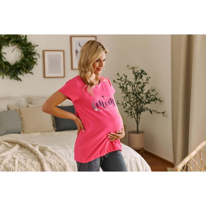 Pidžamas grūtniecēm "Mommy peony"