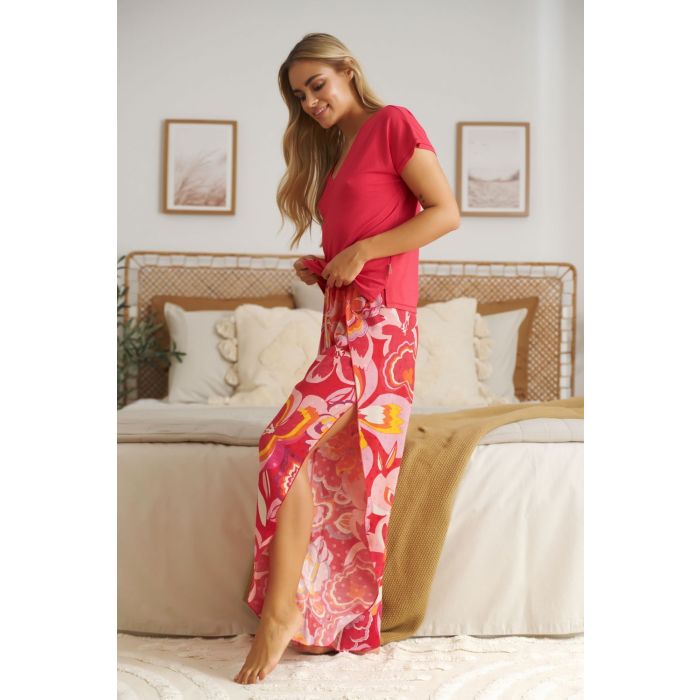 Sieviešu pidžama ar biksēm "Capri flowers" 
