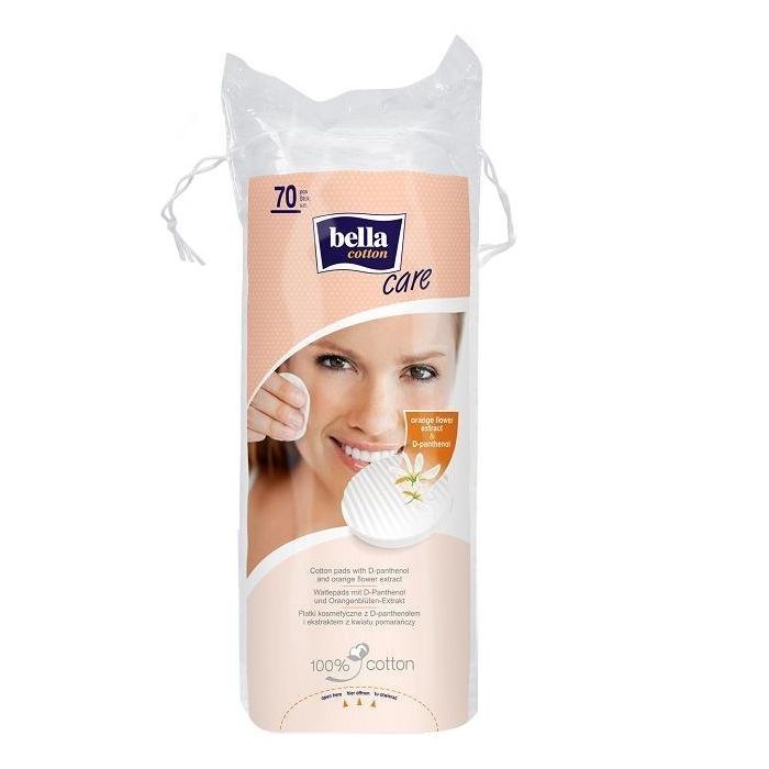 Kosmētiskie vates spilventiņi mazuļiem Bella Coton "Orange" 70gb