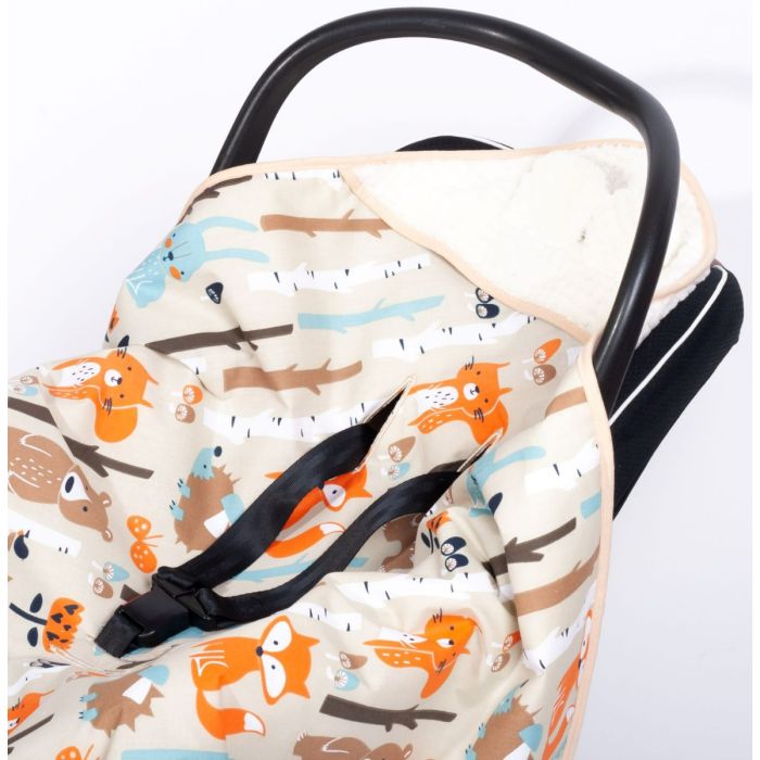  Sedziņa / konverts autokrēsliņām "Forest life" 80x80 cm