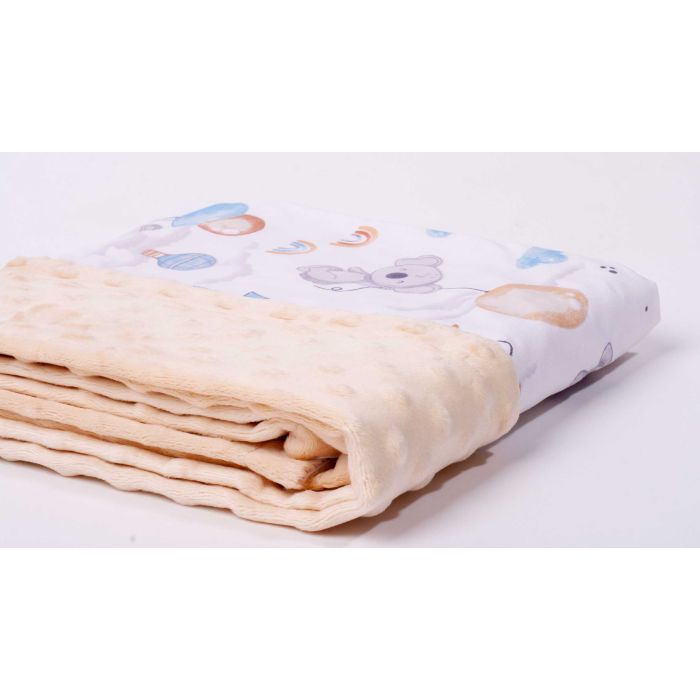 Bērnu pleds "Over the rainbow" 100x75cm  ecru