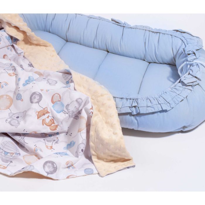 Bērnu pleds "Over the rainbow" 100x75cm  ecru