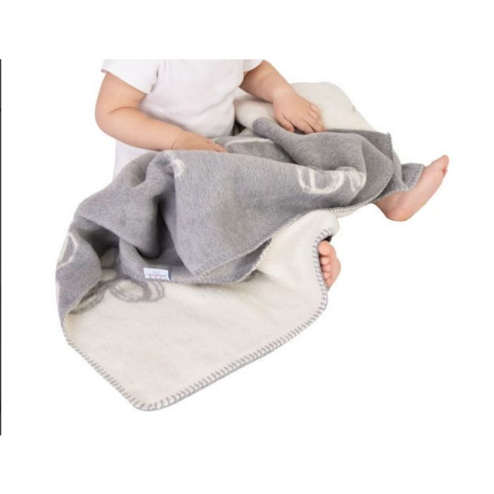  Bērnu sega "Teddy" 100x75cm pelēks