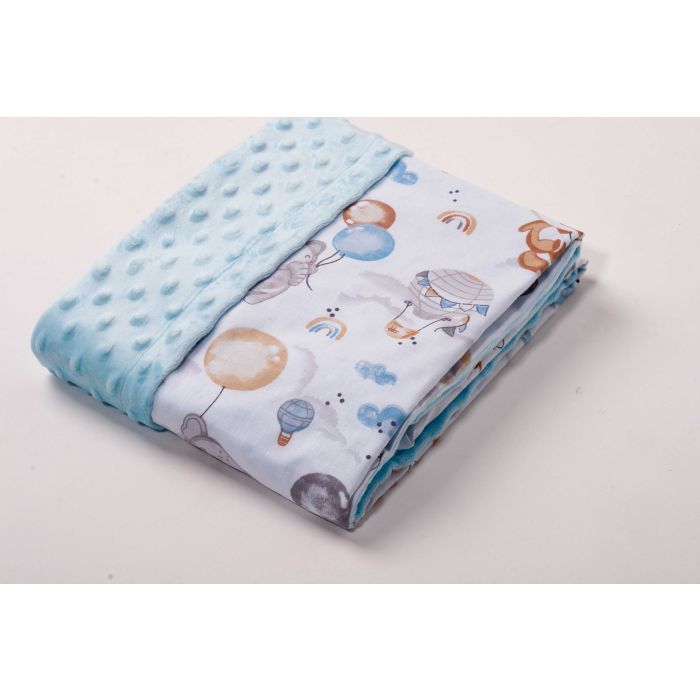 Bērnu pleds "Over the rainbow" 100x75cm zils