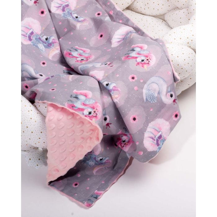 Bērnu pleds 100x75cm "Fairy tale" rozā