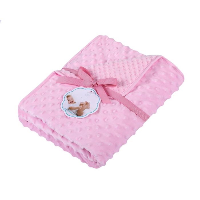  Divpusēja bērnu sega "Double" 80x90 (dažādas krāsas) 1 gab.