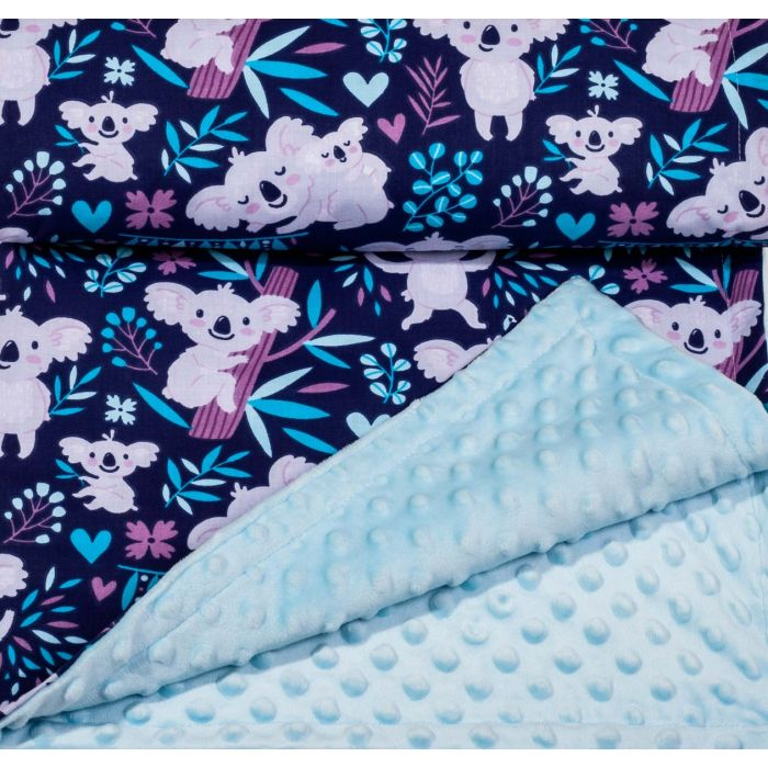 Bērnu pleds 100x75cm "Lucky bamboo" zils