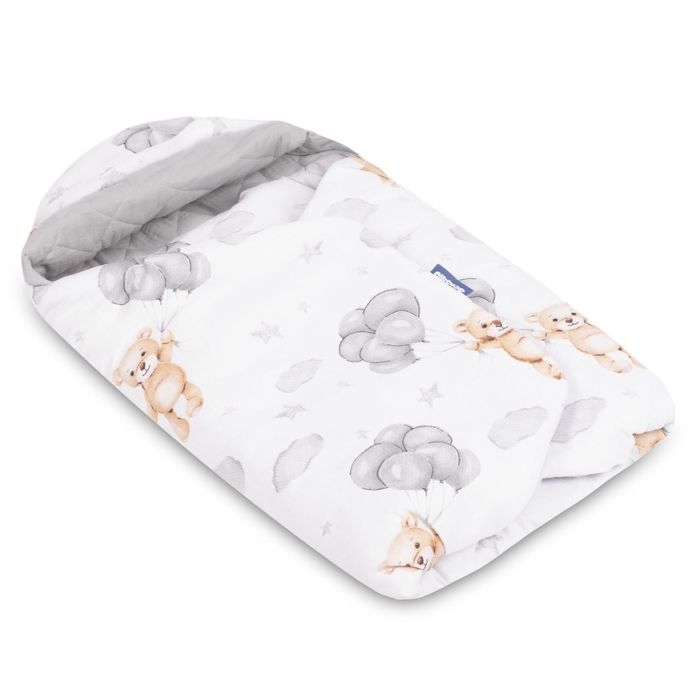 Autokrēsliņa guļammaiss  "Teddy grey" XL