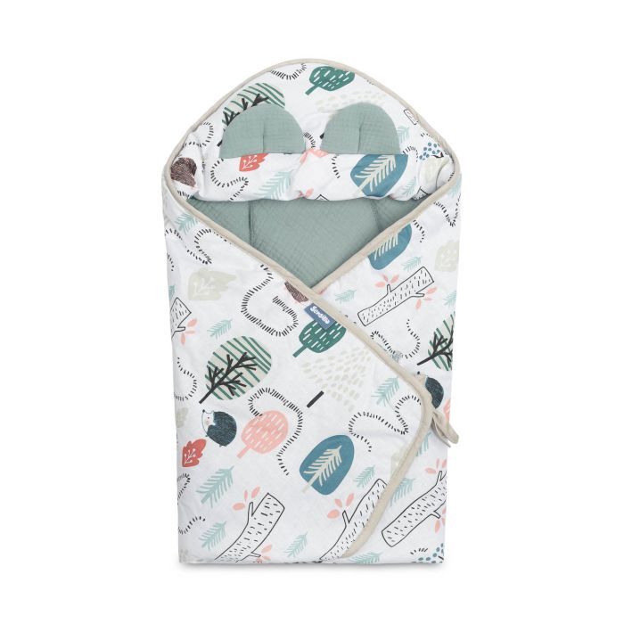 Autosēdeklīša muslīna guļammaiss "Archie" 90x90 cm 