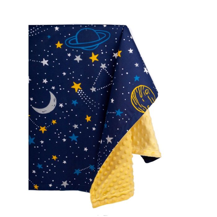 Bērnu pleds "Universe" 100x75cm  dzeltens