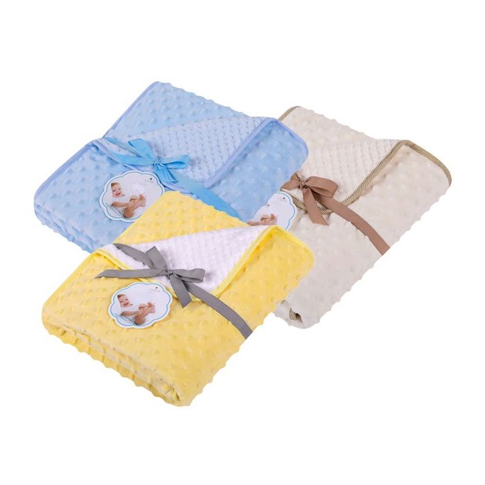  Divpusēja bērnu sega "Double" 80x90 (dažādas krāsas) 1 gab.