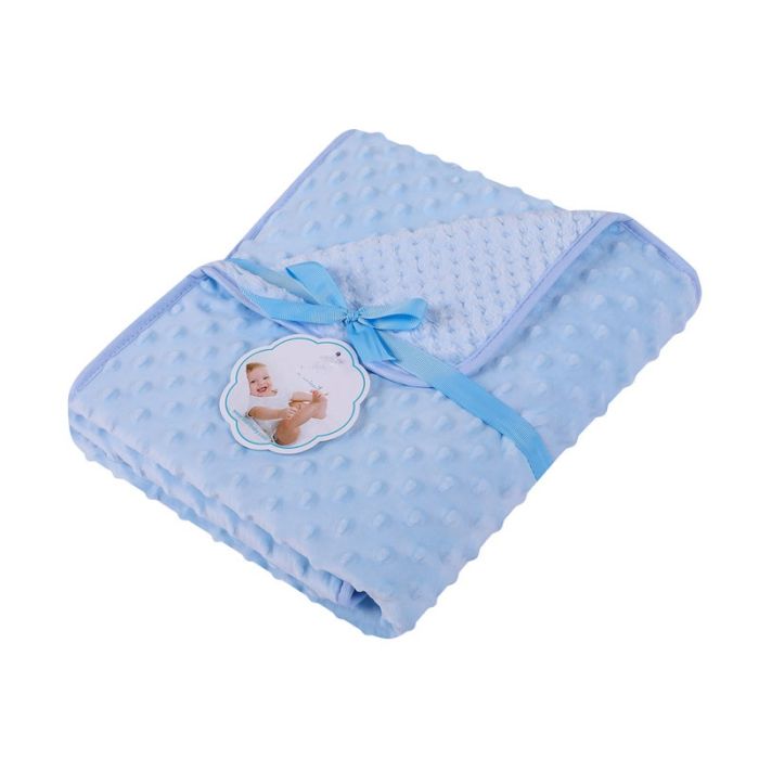  Divpusēja bērnu sega "Double" 80x90 (dažādas krāsas) 1 gab.