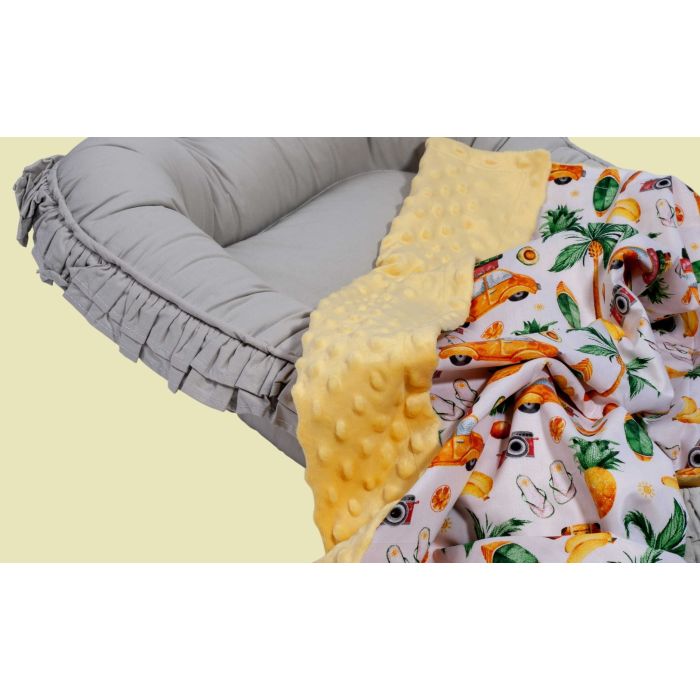 Bērnu pleds "Vacation time" 100x75cm  dzeltens