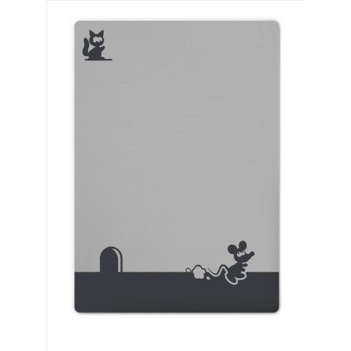 Pledas kūdikiui"Mouse" 100x75cm tamsiai pilkas