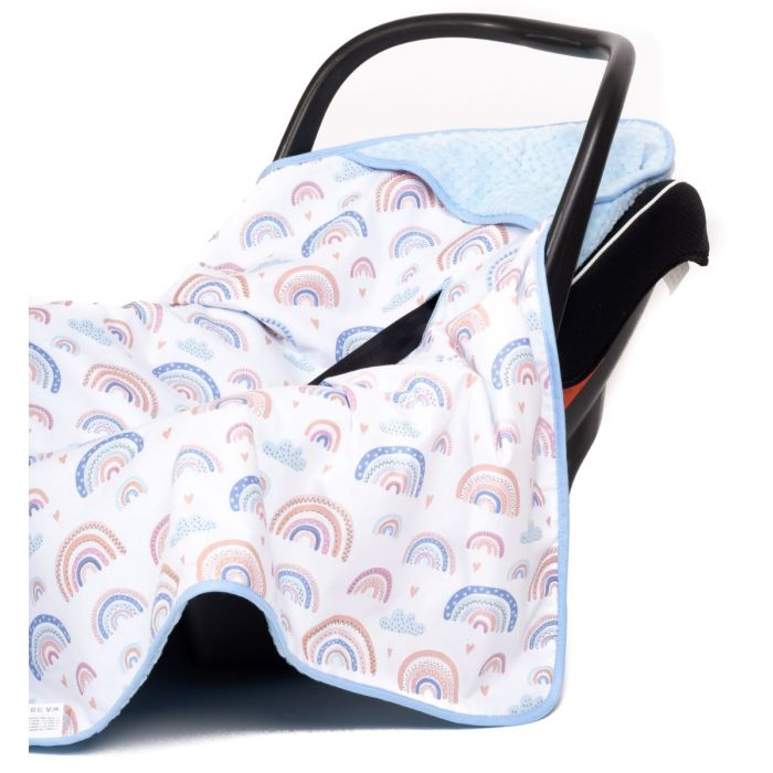  Sedziņa / konverts autokrēsliņām "Rainbows" 80x80 cm