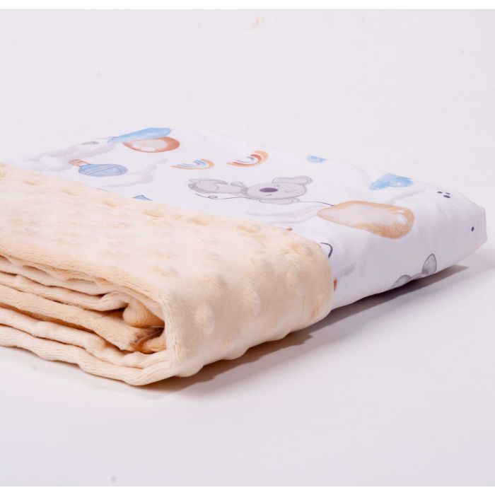 Bērnu pleds "Over the rainbow" 100x75cm  ecru