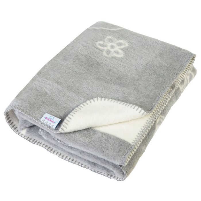  Bērnu sega "Teddy" 100x75cm pelēks