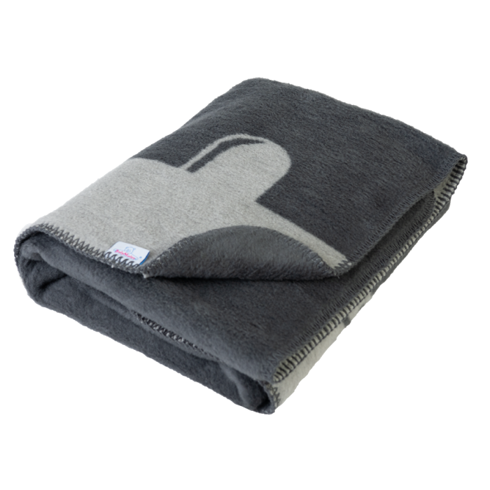 Bērnu sega "Mouse" 100x75cm tumši pelēks