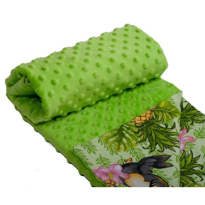 Bērnu pleds "Ananas" 100x75cm zaļa krāsa