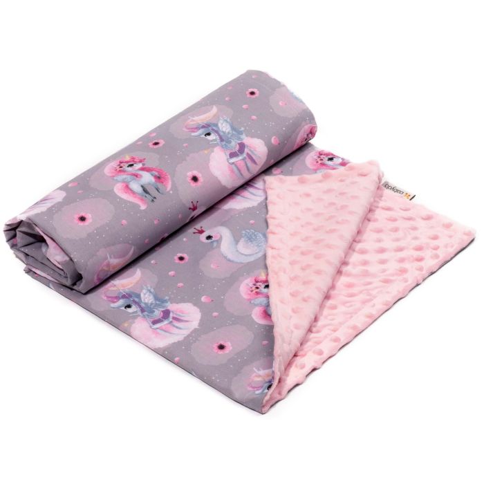 Bērnu pleds 100x75cm "Fairy tale" rozā