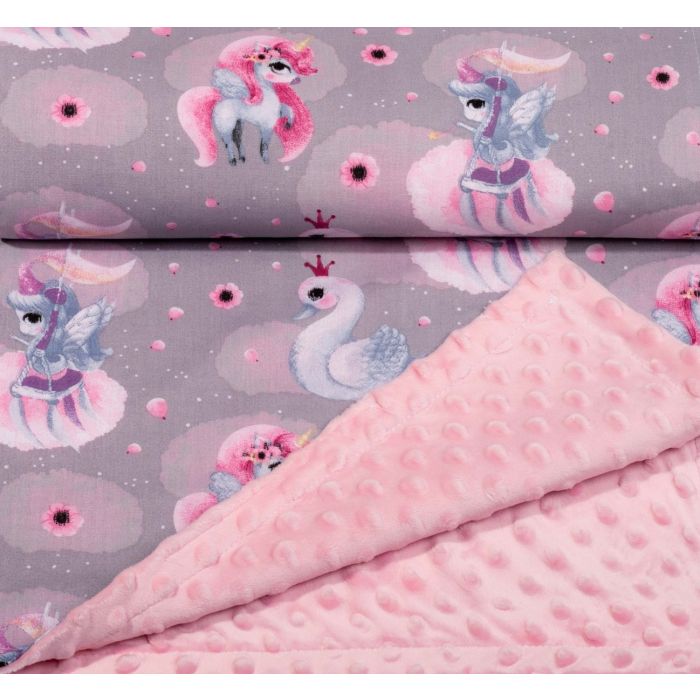 Bērnu pleds 100x75cm "Fairy tale" rozā