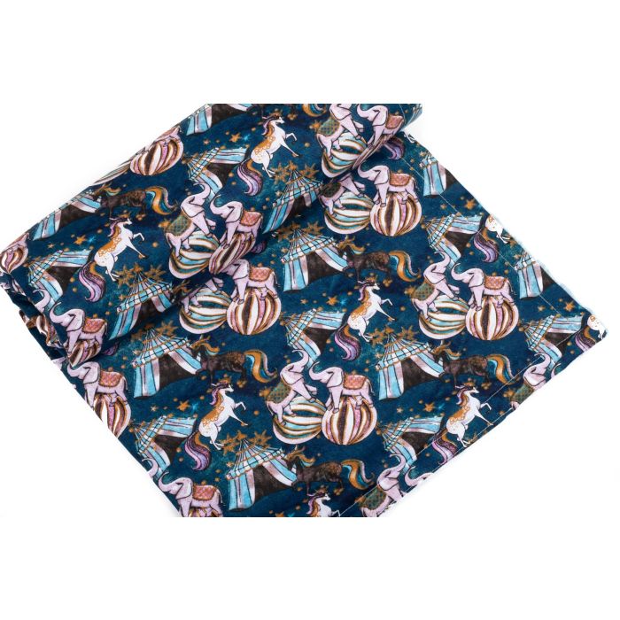 Bērnu pleds 100x75cm "Circus" zils 