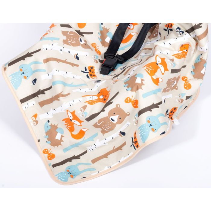  Sedziņa / konverts autokrēsliņām "Forest life" 80x80 cm