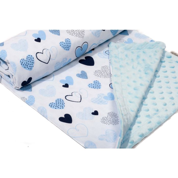 Bērnu pleds 100x75cm "My love" zils 