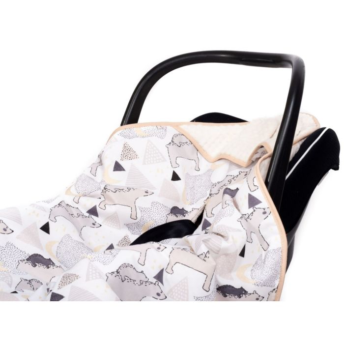  Sedziņa / konverts autokrēsliņām "Mama umka" 80x80 cm