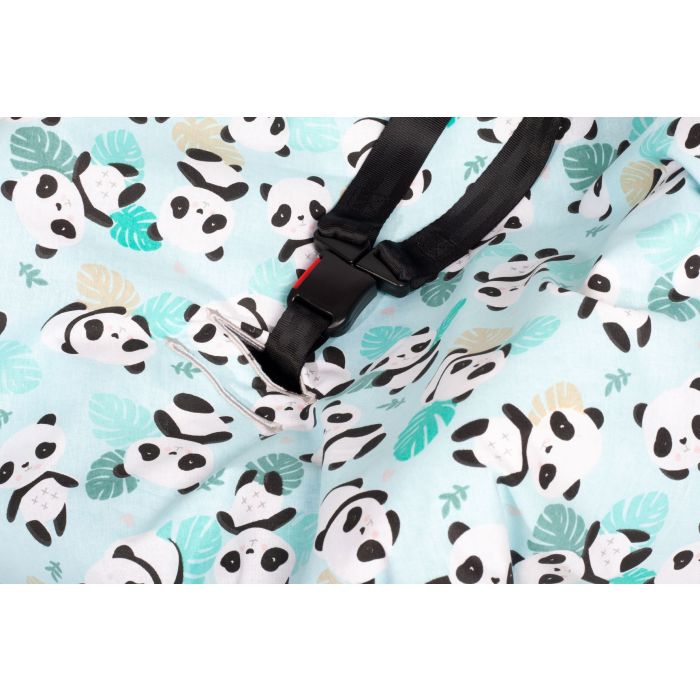  Sedziņa / konverts autokrēsliņām  "Panda" 80x80 cm